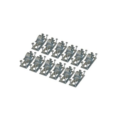 OZCO WAP-OZ Steel-to-Wood Fence Brackets 12-Pack - Adjustable Angle