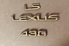 Geniune Lexus Ls430 2001-2006 Gold Emblem Rear Trunk Kit Ucf30 31 Badges Oem Geniune Lexus Ls430 2001-2006 Gold Emblem Rear Trunk Kit Ucf30 31 Badges Oem