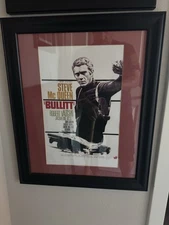 BULLITT Movie POSTER French B Framed 17X23
