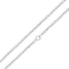 925 Sterling Silver, 4mm Rollerball Design Bracelet With Bolt Ring, 7.5"