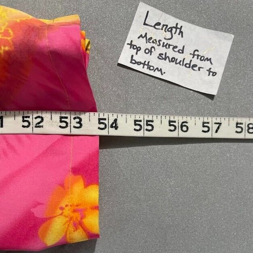 Spago Size 16 Flower Power Bright Dopamine Floral Sleeveless Maxi Dress 60s - Picture 11 of 11