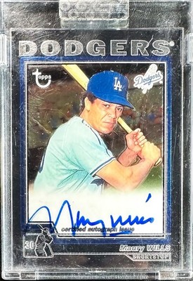 2004 Topps Retired Signature Edition Auto Maury Wills #TA-MW Auto