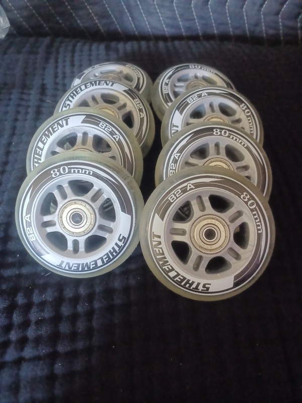Rollerblade Brand 80mm/82a Replacement Wheels Set Of 8