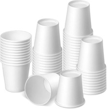 3 Oz 50 Pack Disposable Cups, Small Paper Cups Mouthwash Cups  Bathroom Cups