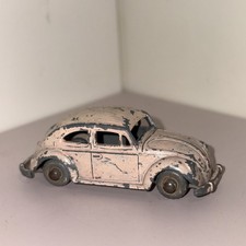 Budgie Toys Volkswagen Beetle Oval, SILVER BASE, 1960's, Rare.