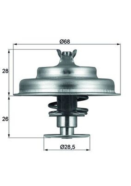 Thermostat KüHlmittel Mahle TX 75 80D FüR Peugeot Ford Suzuki Renault CitroËN 19-image