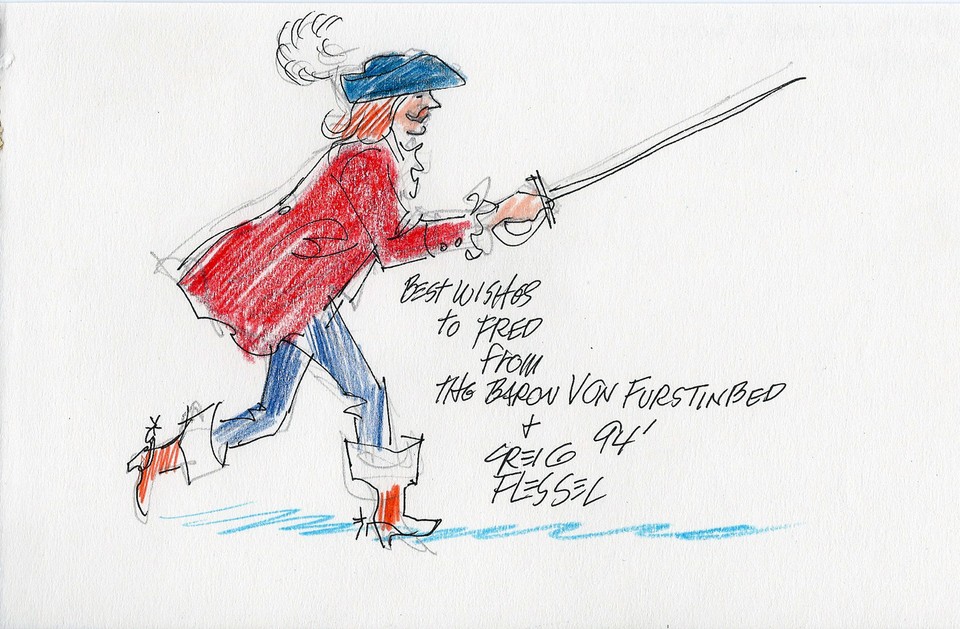 Creig Flessel - Signed sketch - One of the earliest comic book artists - Sandman Comic Art