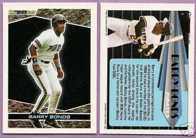 1993 Topps Black Gold Barry Bonds Pittsburgh Pirates #1