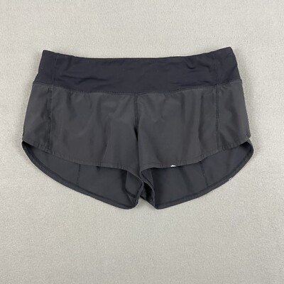 Lululemon Speed Up Short *2.5'' Black Size 6 W7AJBR PAINT STAINS