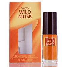 COTY WILD MUSK BY COTY COLOGNE CONCENTRATE SPRAY 1.0 OZ IN WINDOW BOX FOR WOMEN