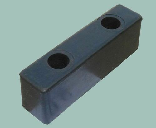 PAQUETE DE 2 parachoques de muelle de carga de goma 2-1/2 H x 2 W x 8" L rectangulares negros NUEVOS - Imagen 5 de 10