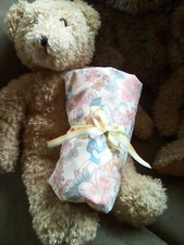 Infant crib sheet, handmade, flowers, princess, standard size