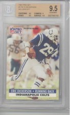1991 Pro Set Eric Dickerson (HOF) (#175C) (NO LOGO 677) BGS9.5 BGS