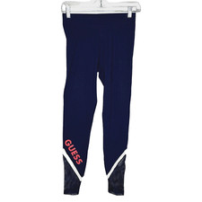 Guess Leggings Womens Small High Waisted Sudler Mesh Nocturnal Navy Athleisure