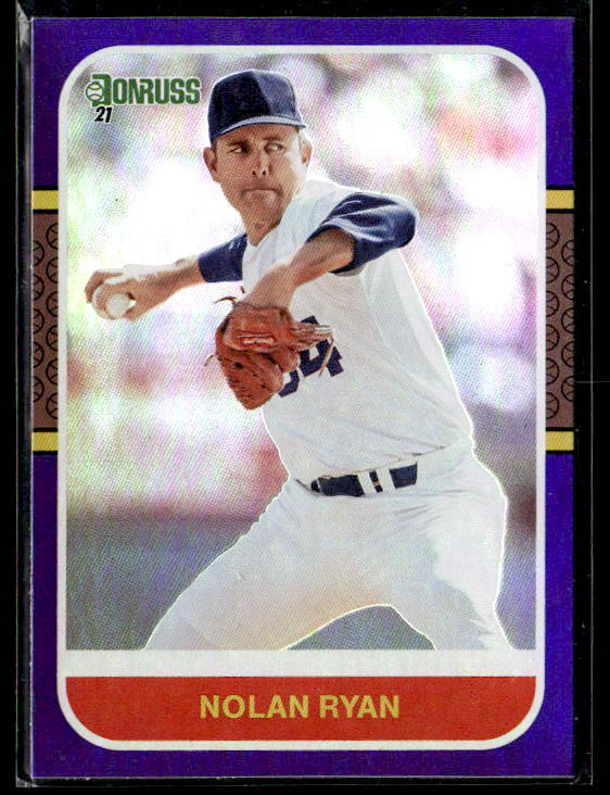 2021 Donruss #225 Nolan Ryan Holo Purple