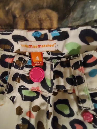 Pantalones de mezclilla blancos Cheetah para niñas LittleMissMatch talla 4 precio de venta sugerido por el fabricante 39 USD - Imagen 4 de 8