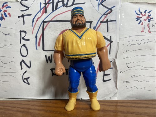 WWF Akeem Hasbro Wrestling Figure WWE WCW 1990 Ser...