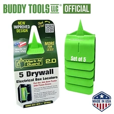 Buddy Tools Mark N Guar Drywall Outlet Marker Electrical Box Locating 5-PC NEW!