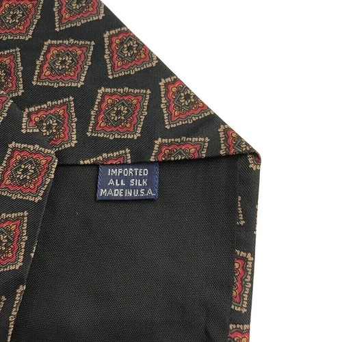 #1210 VTG CARLOS TOMASINI SILK WOVEN PRINT NECKTIE 55X4 - Picture 3 of 5
