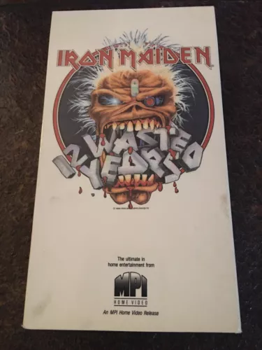 Iron Maiden-12 Wasted Years VHS + Bonus Iron Maiden Live 1983 VHS. Free Shipping