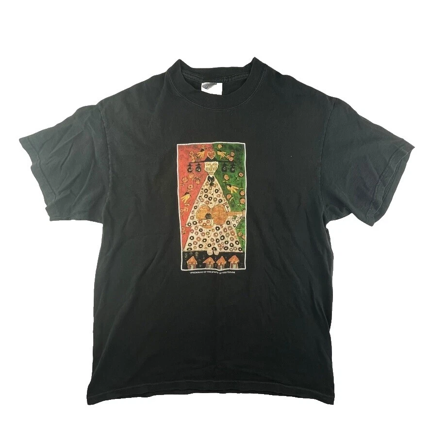 Hip Hop Graphic Tee Camisetas Vintage Negro para Hombres