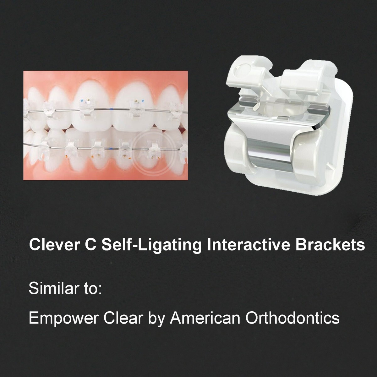 Ortodonzia Mini Roth 022 Brackets Ortodontici Autoleganti AZDENT Mini Roth 022 Con Ganci 3-4-5 - Per Apparecchi Dentali (Metallo) Supply Dentale Laboratorio - Foto 4