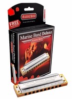 Hohner Harmonica Marine Band Deluxe Key Of C + Free Mini Harp - M2005bx-c on sale Hohner Harmonica Marine Band Deluxe Key Of C + Free Mini Harp - M2005bx-c on sale