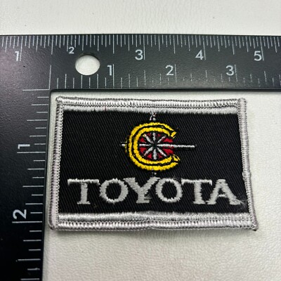 Vintage c 1970s Embroidered TOYOTA Patch (Car Auto Related) 00.M