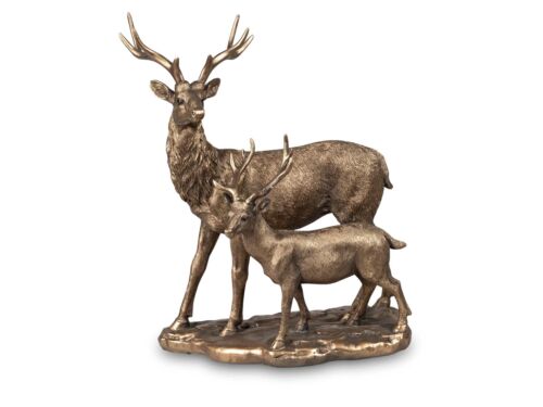 Formano Hirschpaar stehend Dekoration Figur antik-gold 33 cm Hirsch - Bild 1 von 1