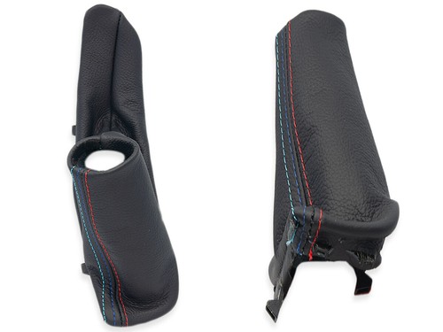 HANDBREMSMANSCHETTE FUR BMW F30 F31 HANDBREMSSACK LEDER NAHT M + RAHMEN - Afbeelding 2 van 4