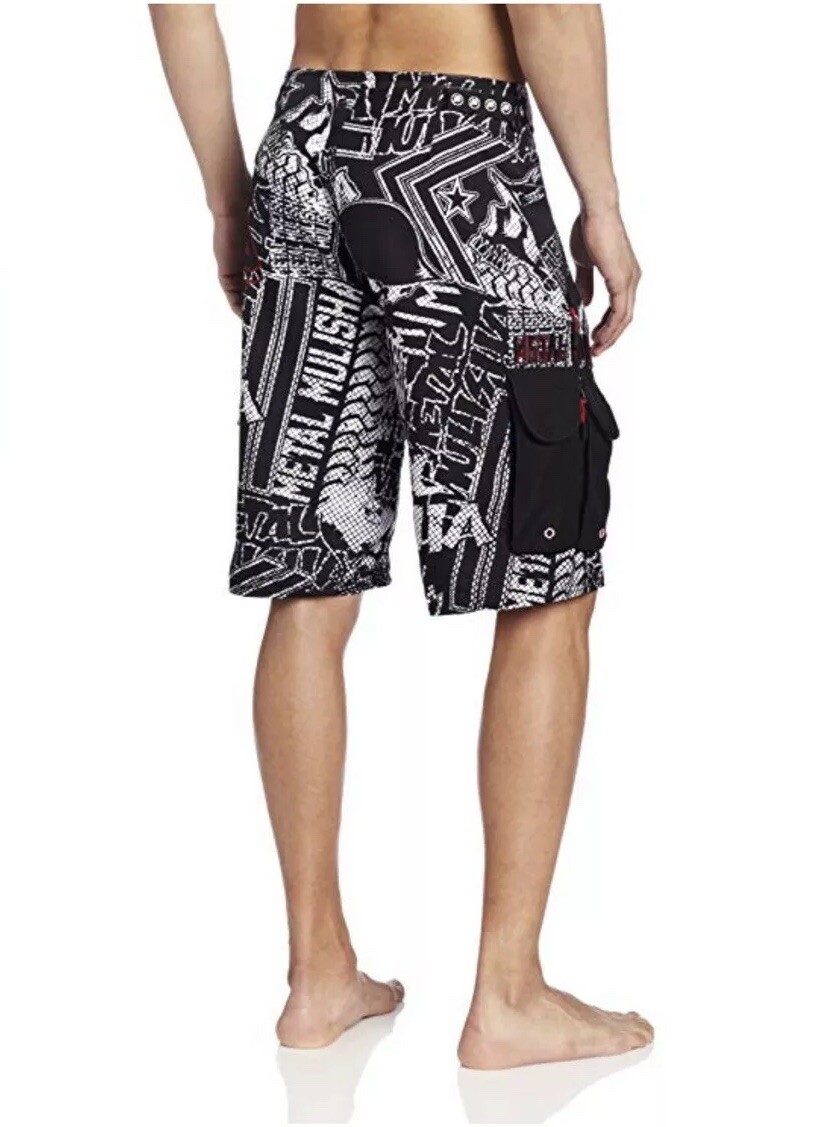 Metal Mulisha Men's D Lush IV Technical Drinking Shorts