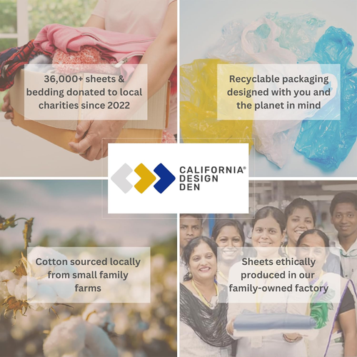 100% Cotton King Size Sheets Set, 400 Thread Count Sheets Sateen, Soft & Breatha - Bild 8 von 9