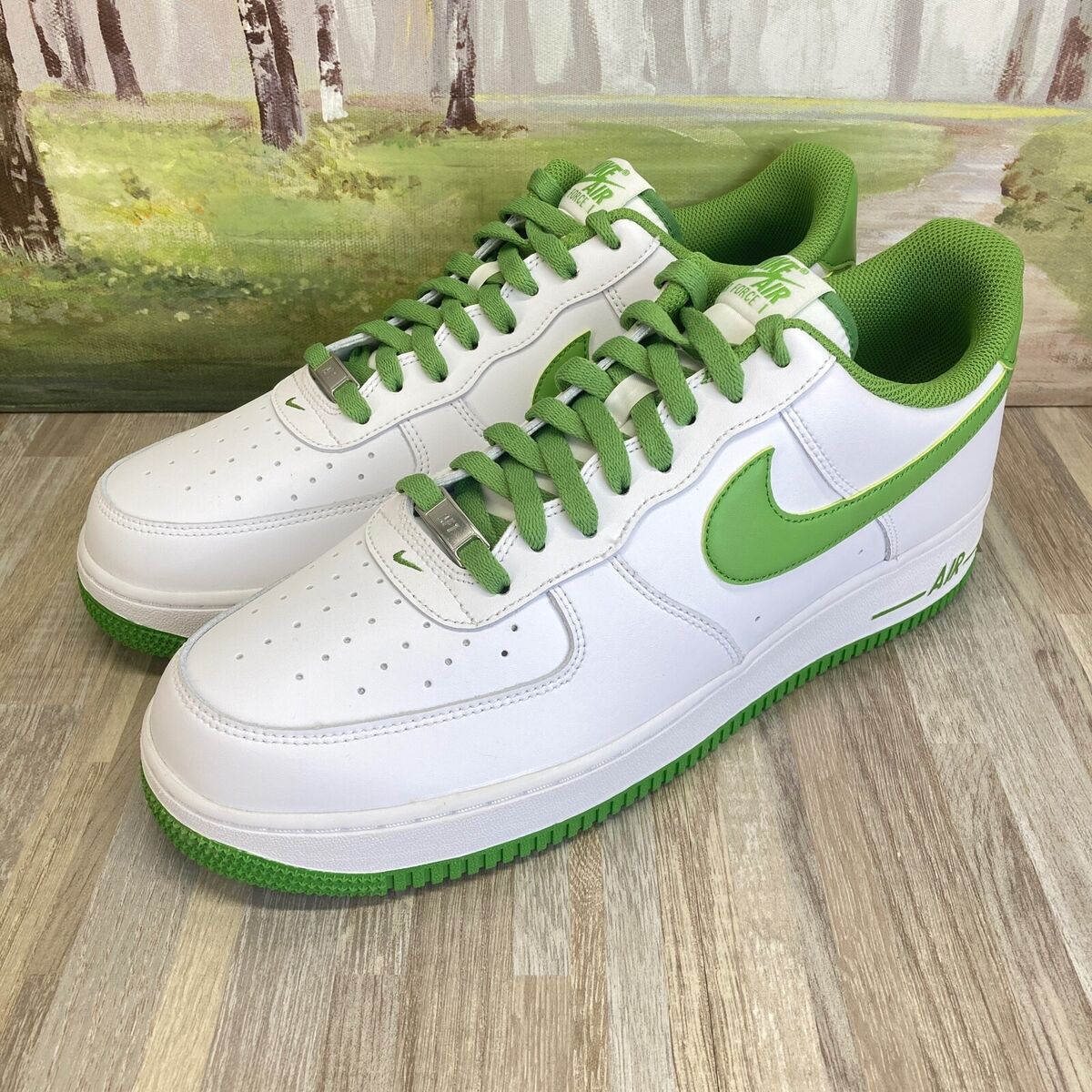 Nike Air Force 1 '07 One Low White Chlorophyll Green Apple DH7561-105  Men's