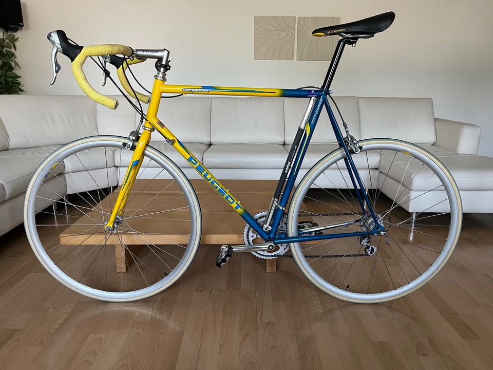Rennrad Peugeot Competition 5000 Steel RH60 Vintage 90-er Jahre NEUZUSTAND