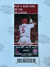 2010 Chicago Cubs at St Louis Cardinals Ticket 9/14/10
