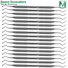Dental Excavator Composite Restorative Spoon Instruments Double Ended