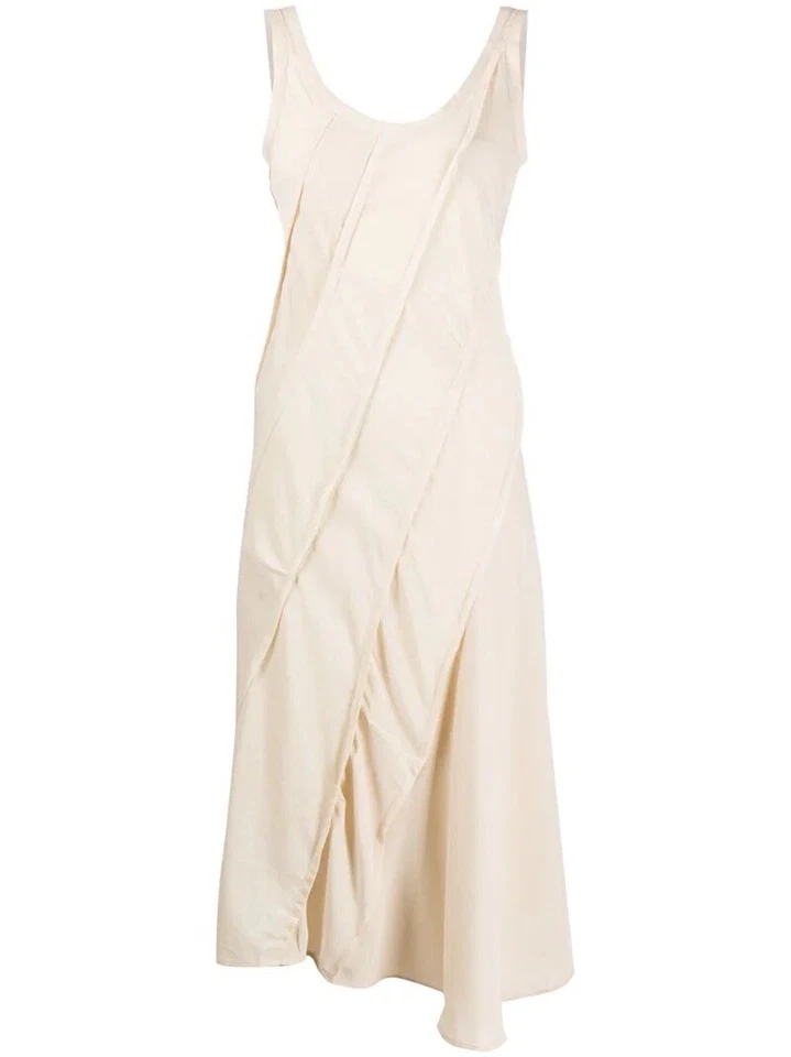 Acne studios Bias-cut пэчворк платье бежевый размер ЕС 40 - Изображение 3 из 4