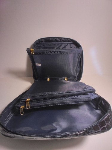 Zip Notebook Binder Style Toiletry Make-up Travel Storage Bag Case NEW - Picture 10 of 12
