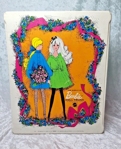The World of Barbie Doll Trunk or Travel Case 1968 Mattel Vintage Barbie Tote