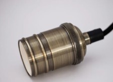 Image of Pendant Light Fitting for retro/industrial bare bulbs