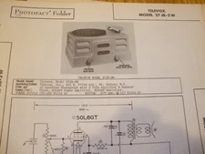 Original Sams Photofact Manual TELEVOX 27 JB-2 W (19)