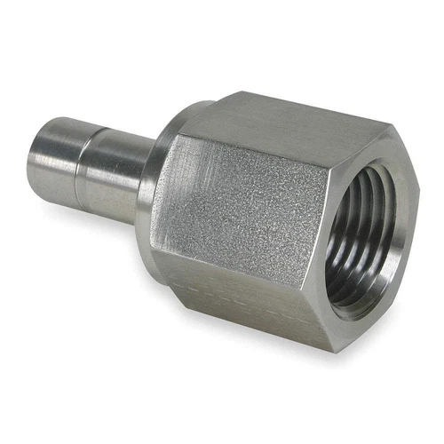 PARKER 2FA4N-316 Tube End Adapter,SS,FxTube,1/8Inx1/4In 5UND1
