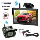 Wireless Reversing Camera For Bus Truck Caravan RV Car 5" Monitor Screen 12-24V
