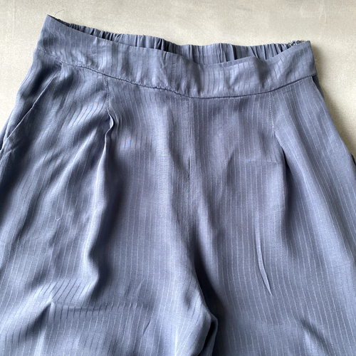 Mustard Seed Pants Womens Medium Pleated Tapered Elastic Rayon Viscose - Picture 2 of 8