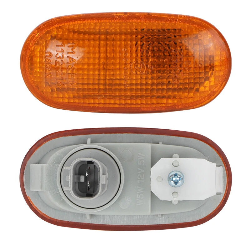 2 peças lâmpada marcador lateral luz de seta para 1992-2000 Mitsubishi Lancer Mirage - Imagem 4 de 4