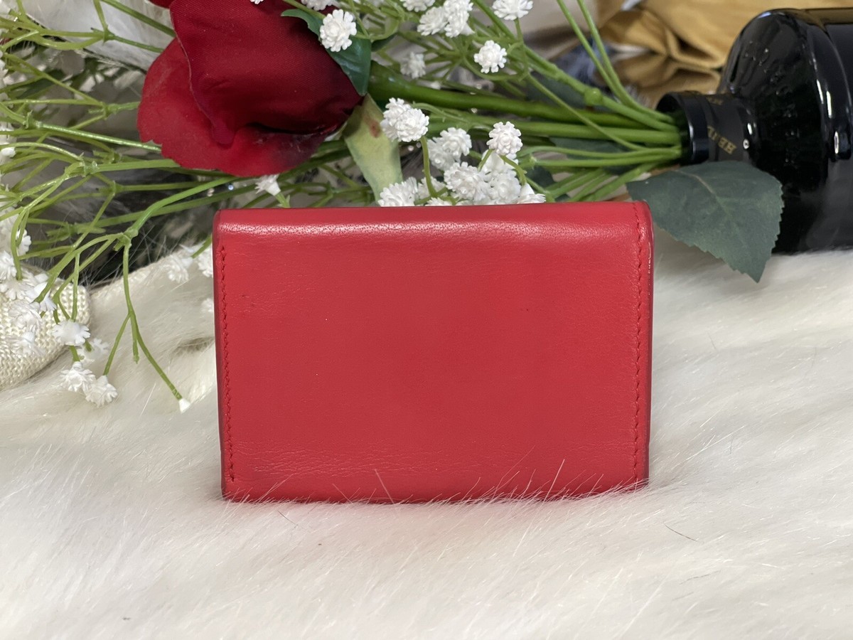 ★人気★ Balenciaga Papier Mini Wallet Red BALENCIAGA RED LEATHER PAPIER MINI TRI FOLD WALLET | eBay