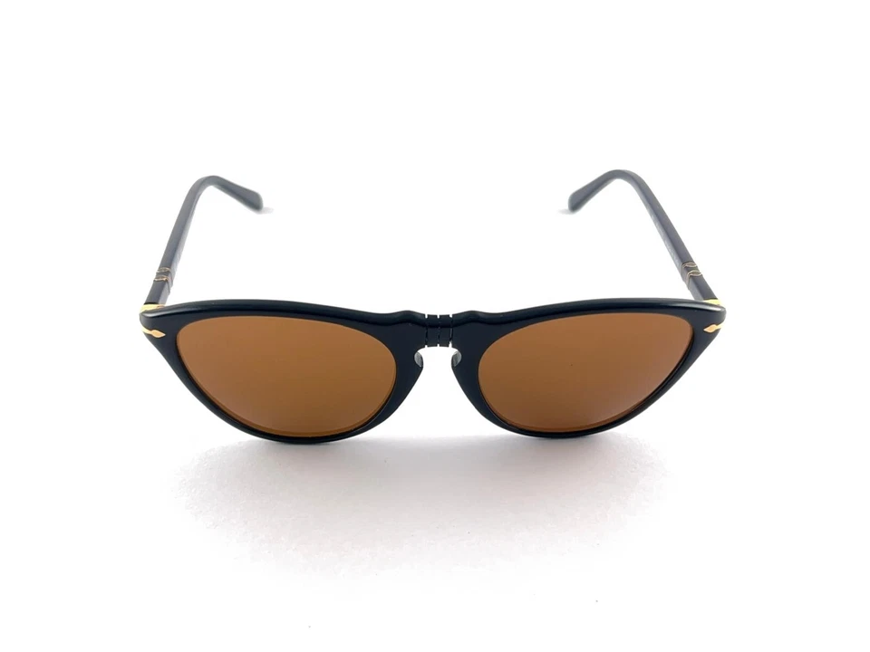 NUEVAS GAFAS DE SOL VINTAGE PERSOL DE RATTI OJO DE GATO MARCO NEGRO AÑOS 60 HECHAS EN ITALIA Foto 3 de 4