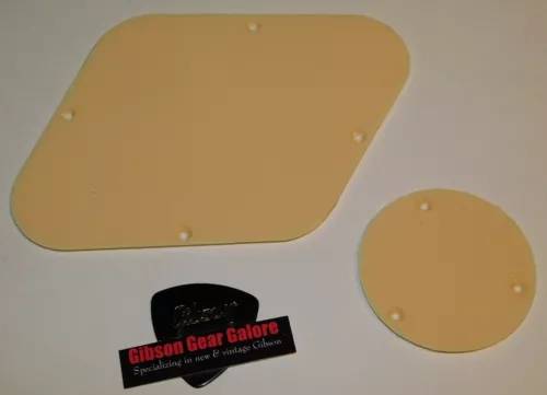 Les Paul Cavity Plate Set Creme Standard Control Custom Cover Guitar Parts Cream