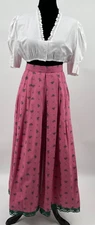 Chiemseer Dirndl & Tracht Womens Authentic Bavarian Skirt Set 42 Pink Floral
