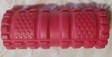 Fitness First High Intensity Vibrating Massage Foam Roller, Red, 3 speed, New